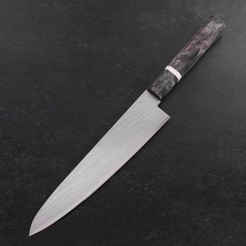 Gyuto VG-10 Damascus Maple Grey Handle 210mm-[Musashi]-[Couteaux de cuisine japonais]