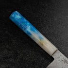 Gyuto VG-10 Damascus Ocean White Blue Handle 210mm (8.3”)-[Musashi]-[Couteaux de cuisine japonais]