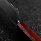Gyuto VG-10 Damascus Yamanaka Red Urushi Handle 210mm (8.3”)-[Musashi]-[Couteaux de cuisine japonais]