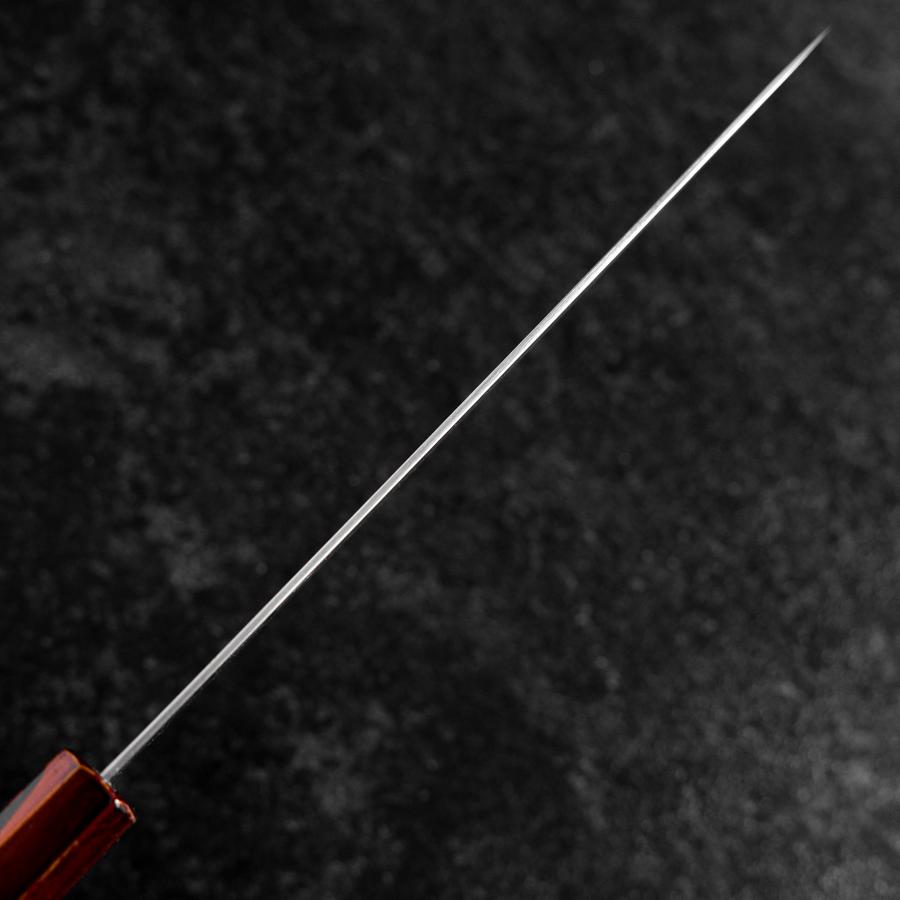 Gyuto VG-10 Damascus Yamanaka Red Urushi Handle 210mm (8.3”)-[Musashi]-[Couteaux de cuisine japonais]