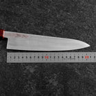 Gyuto VG-10 Damascus Yamanaka Red Urushi Handle 210mm (8.3”)-[Musashi]-[Couteaux de cuisine japonais]
