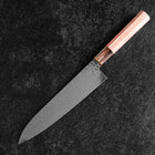 Gyuto VG-10 Miroir Tsuchime Damas Manche en Buffle et Érable Rose clair 210mm-[Musashi]-[Couteaux de cuisine japonais]