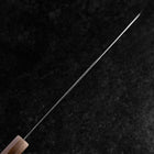 Gyuto VG-10 Miroir Tsuchime Damas Manche en Buffle et Érable Rose foncé 240mm-[Musashi]-[Couteaux de cuisine japonais]