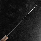 Gyuto VG-10 Miroir Tsuchime Damas Rose foncé Manche en Buffle et Érable 210mm-[Musashi]-[Couteaux de cuisine japonais]