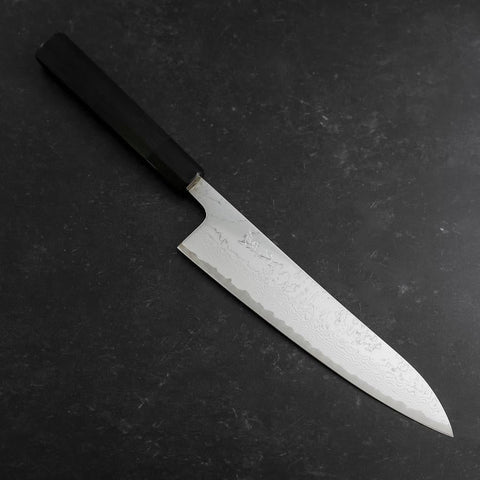 Gyuto VG-10 Nickel Damas Manche en Buffle et Ébène 210mm-[Musashi]-[Couteaux de cuisine japonais]