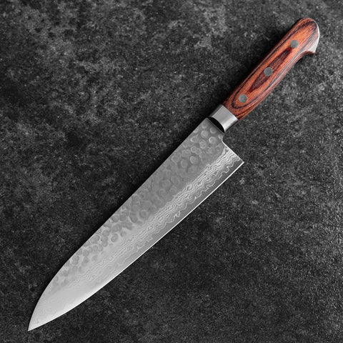 Gyuto VG-10 Tsuchime Damas Manche Occidental 210mm-[Musashi]-[Couteaux de cuisine japonais]