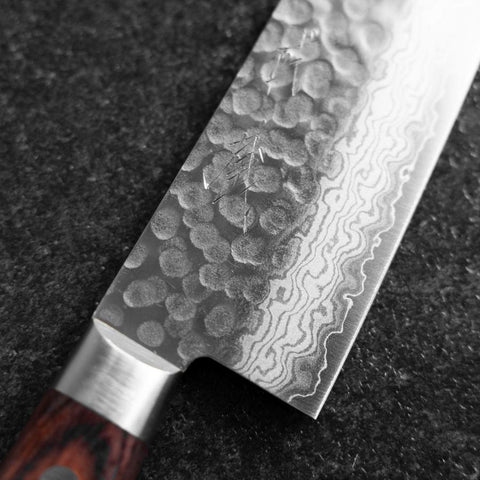 Gyuto VG-10 Tsuchime Damas Manche Occidental 210mm-[Musashi]-[Couteaux de cuisine japonais]