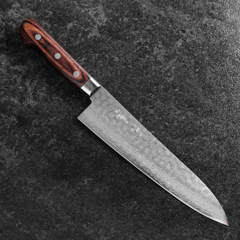 Gyuto VG-10 Tsuchime Damas Manche Occidental 210mm-[Musashi]-[Couteaux de cuisine japonais]