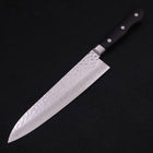 Gyuto VG-10 Tsuchime Damas Manche Occidental Noir 210mm-[Musashi]-[Couteaux de cuisine japonais]
