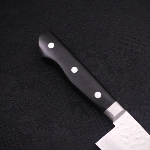 Gyuto VG-10 Tsuchime Damas Manche Occidental Noir 210mm-[Musashi]-[Couteaux de cuisine japonais]