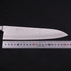 Gyuto VG-10 Tsuchime Damas Manche Occidental Noir 210mm-[Musashi]-[Couteaux de cuisine japonais]