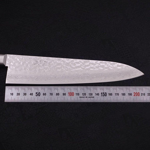 Gyuto VG-10 Tsuchime Damas Manche Occidental Noir 210mm-[Musashi]-[Couteaux de cuisine japonais]