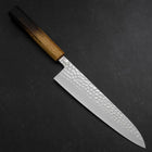 Gyuto VG-10 Tsuchime Damas Manche Yaki Urushi 210mm-[Musashi]-[Couteaux de cuisine japonais]
