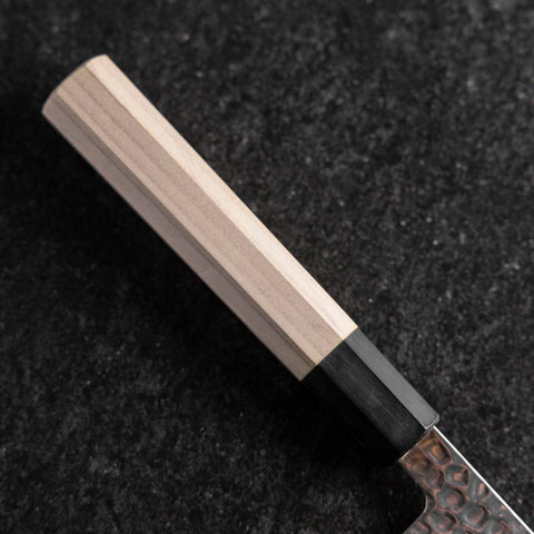 Gyuto VG-10 Tsuchime Damas Manche en Buffle et Magnolia 210mm-[Musashi]-[Couteaux de cuisine japonais]