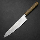 Gyuto VG-10 Tsuchime Damast Manche en Olivier 210mm-[Musashi]-[Couteaux de cuisine japonais]
