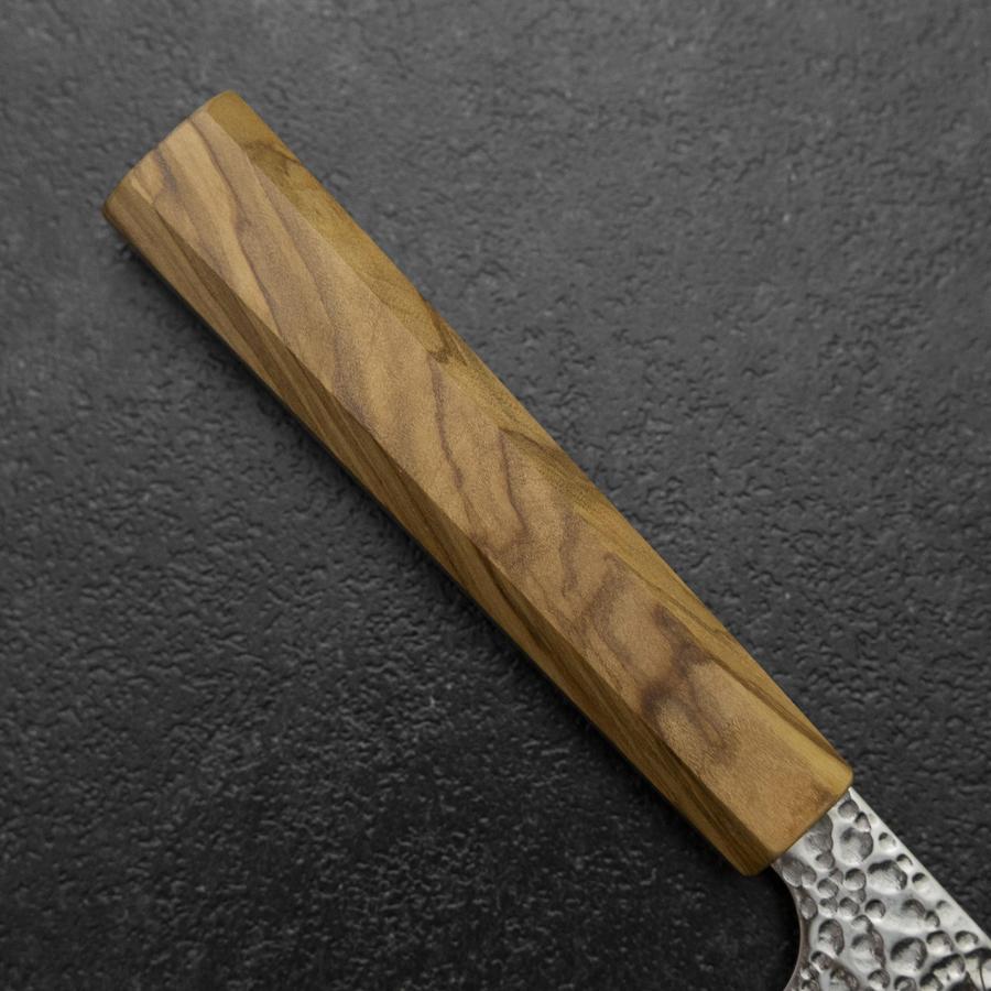 Gyuto VG-10 Tsuchime Damast Manche en Olivier 210mm-[Musashi]-[Couteaux de cuisine japonais]