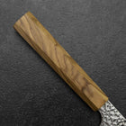 Gyuto VG-10 Tsuchime Damast Manche en Olivier 210mm-[Musashi]-[Couteaux de cuisine japonais]