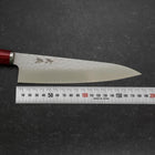 Gyuto VG-10 Tsuchime Manche Occidental Rouge 185mm-[Musashi]-[Couteaux de cuisine japonais]