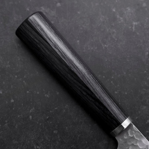 Gyuto VG-10 Tsuchime Manche Oval Pourpre 200mm-[Musashi]-[Couteaux de cuisine japonais]