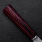 Gyuto VG-10 Tsuchime Manche Oval Rouge 180mm-[Musashi]-[Couteaux de cuisine japonais]