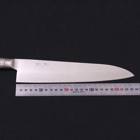 Gyuto VG-5 Poli Inox Intégral Manche Occidental 240mm-[Musashi]-[Couteaux de cuisine japonais]