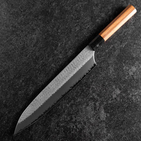 Gyuto VG-5 Tsuchime Manche Buffle et Bubinga 240mm-[Musashi]-[Couteaux de cuisine japonais]