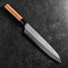Gyuto VG-5 Tsuchime Manche Buffle et Bubinga 240mm-[Musashi]-[Couteaux de cuisine japonais]