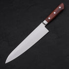 Gyuto VG-5 Tsuchime Manche Occidental Marron 210mm-[Musashi]-[Couteaux de cuisine japonais]