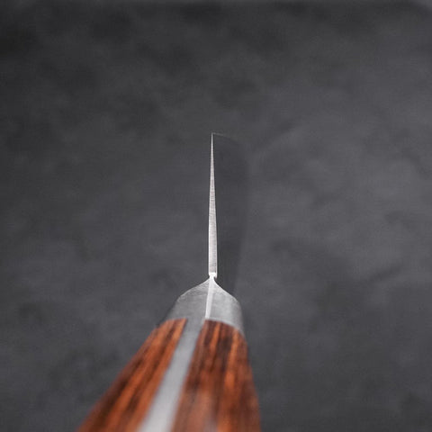 Gyuto VG-5 Tsuchime Manche Occidental Marron 210mm-[Musashi]-[Couteaux de cuisine japonais]