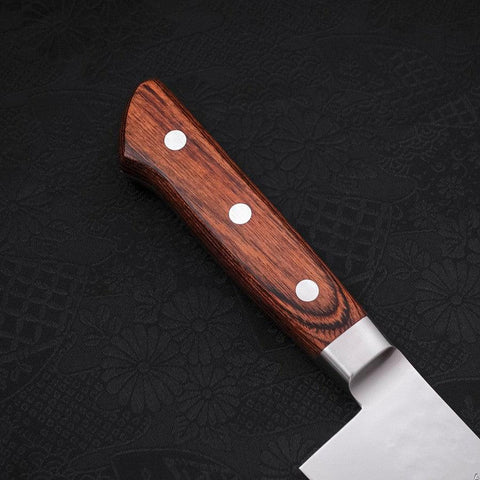 Gyuto VG-5 Tsuchime Manche Occidental Marron 210mm-[Musashi]-[Couteaux de cuisine japonais]