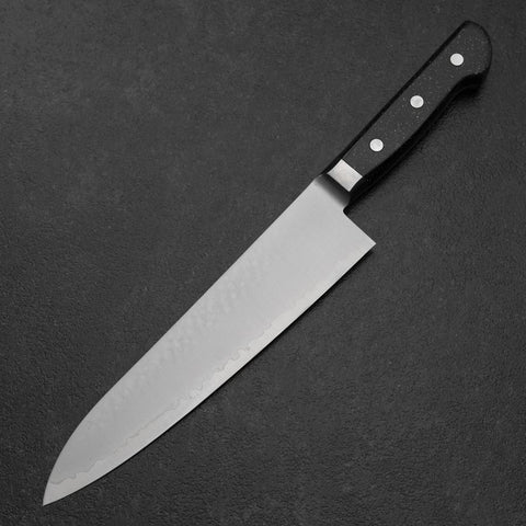 Gyuto VG-5 Tsuchime Manche en Marbre Noir 210mm-[Musashi]-[Couteaux de cuisine japonais]