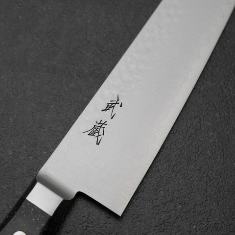 Gyuto VG-5 Tsuchime Manche en Marbre Noir 210mm-[Musashi]-[Couteaux de cuisine japonais]