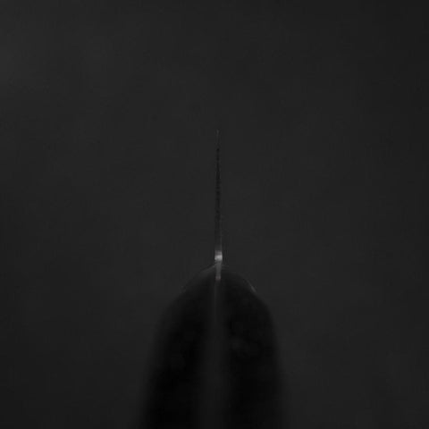 Gyuto VG-5 Tsuchime Manche en Marbre Noir 210mm-[Musashi]-[Couteaux de cuisine japonais]