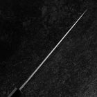 Gyuto White Steel #1 Kurouchi Tsuchime Manche en Buffle et Ébène 210mm-[Musashi]-[Couteaux de cuisine japonais]