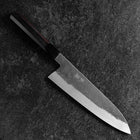 Gyuto White Steel #1 Kurouchi Tsuchime Manche en Buffle et Ébène 210mm-[Musashi]-[Couteaux de cuisine japonais]