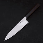 Gyuto White Steel #1 Miroir Water Honyaki Manche en Buffle et Ébène avec Fourreau 210mm-[Musashi]-[Couteaux de cuisine japonais]