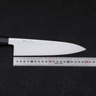 Gyuto White Steel #1 Miroir Water Honyaki Manche en Buffle et Ébène avec Fourreau 210mm-[Musashi]-[Couteaux de cuisine japonais]