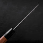 Gyuto White Steel #1 Revêtement Inox Tsuchime Manche en Buffle et Bois de Teck 180mm-[Musashi]-[Couteaux de cuisine japonais]