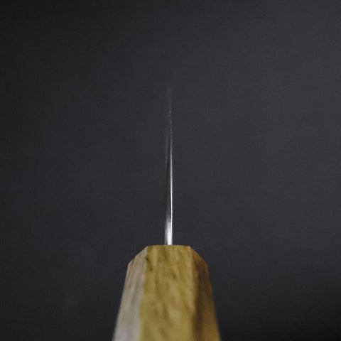 Gyuto White Steel #1 Tsuchime Manche en Chêne 210mm-[Musashi]-[Couteaux de cuisine japonais]