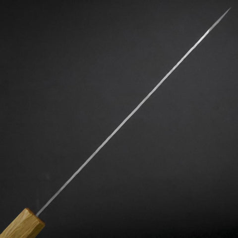 Gyuto White Steel #1 Tsuchime Manche en Chêne 210mm-[Musashi]-[Couteaux de cuisine japonais]