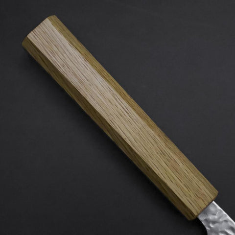 Gyuto White Steel #1 Tsuchime Manche en Chêne 210mm-[Musashi]-[Couteaux de cuisine japonais]
