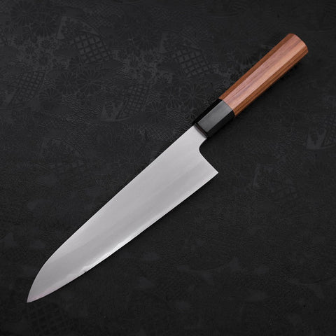 Gyuto White Steel #2 Kasumi Manche en Buffle et Bois de Teck 210mm-[Musashi]-[Couteaux de cuisine japonais]
