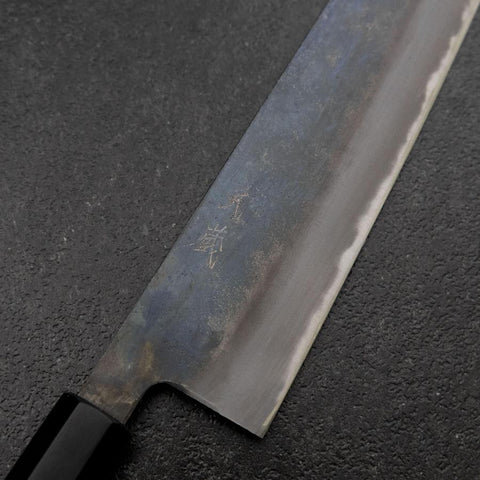 Gyuto White Steel #2 Kurouchi Manche en Buffle et Magnolia 240mm-[Musashi]-[Couteaux de cuisine japonais]