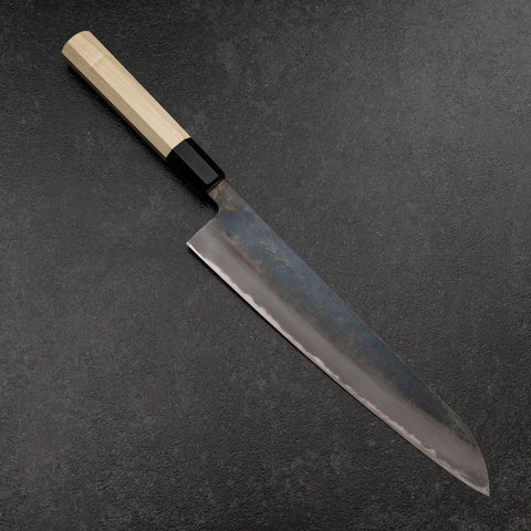 Gyuto White Steel #2 Kurouchi Manche en Buffle et Magnolia 240mm-[Musashi]-[Couteaux de cuisine japonais]