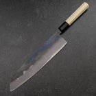 Gyuto White Steel #2 Kurouchi Manche en Buffle et Magnolia（largeur plus importante）-[Musashi]-[Couteaux de cuisine japonais]