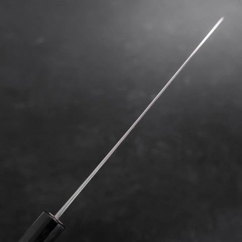 Gyuto White Steel #2 Kurouchi Stainless Clad Buffalo Magnolia Handle 210mm (8.3”)-[Musashi]-[Couteaux de cuisine japonais]
