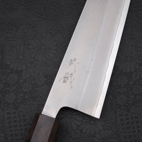 Gyuto White Steel #2 Nashiji Manche en Ébène 210mm-[Musashi]-[Couteaux de cuisine japonais]