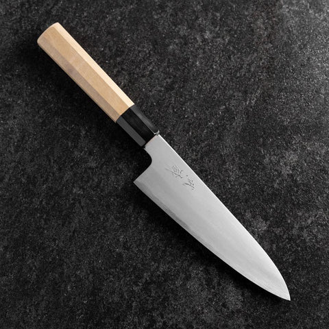 Gyuto White Steel #2 Poli Manche en Buffle et Magnolia 165mm-[Musashi]-[Couteaux de cuisine japonais]