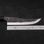 Gyuto White Steel #2 Revêtement Inox Kurouchi Manche en Buffle et Bois de Teck 210mm-[Musashi]-[Couteaux de cuisine japonais]