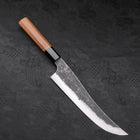 Gyuto White Steel #2 Revêtement Inox Kurouchi Manche en Buffle et Bois de Teck 210mm-[Musashi]-[Couteaux de cuisine japonais]